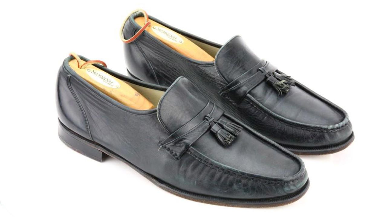 The famous loafers will be put up for auction May 26.
