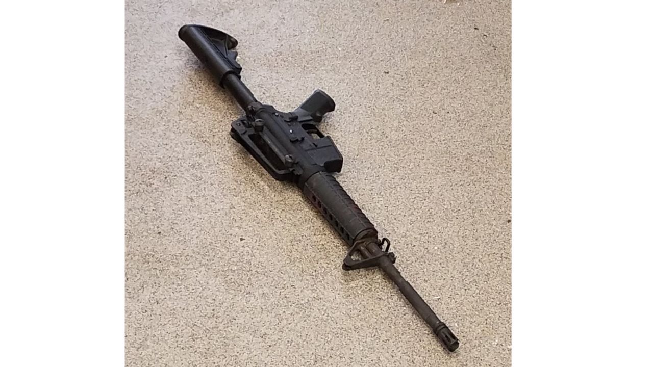 The rifle that Nashville police said the gunman used in the Waffle House shooting on April 22, 2018.