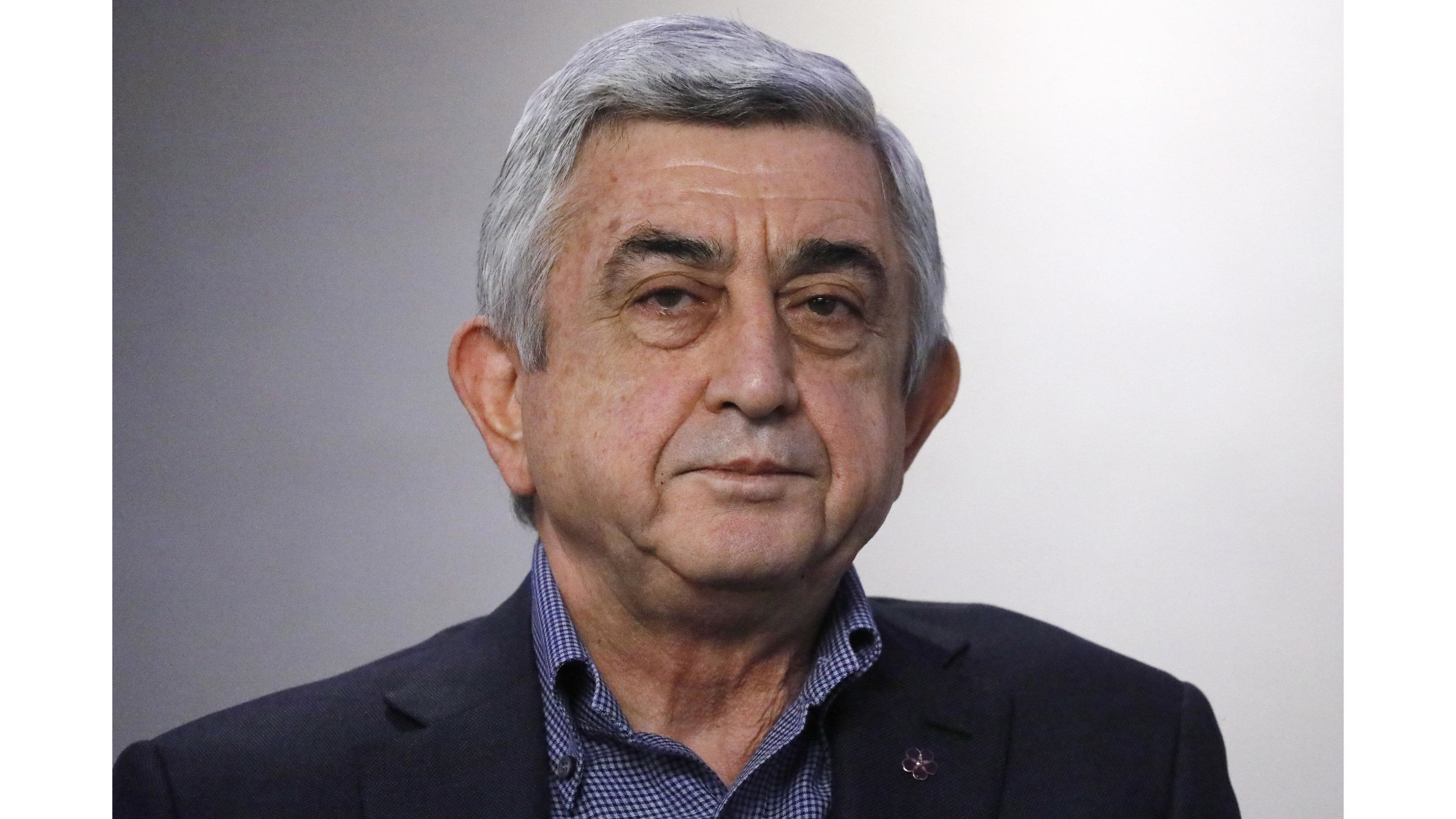  Armenia's former President and Prime Minister Serzh Sargsyan 