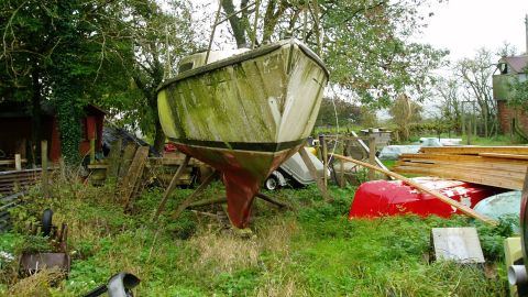 Dave Selby's M H22 yacht before...