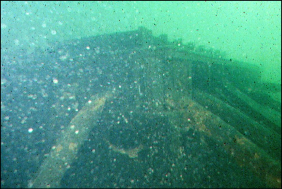 A view of the wreckage in a 1984 underwater photo by Susan Langley.