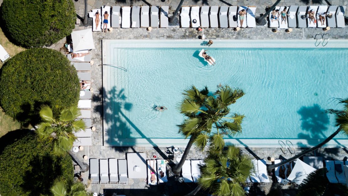 Delano South Beach has a large outdoor pool with music that plays underwater.