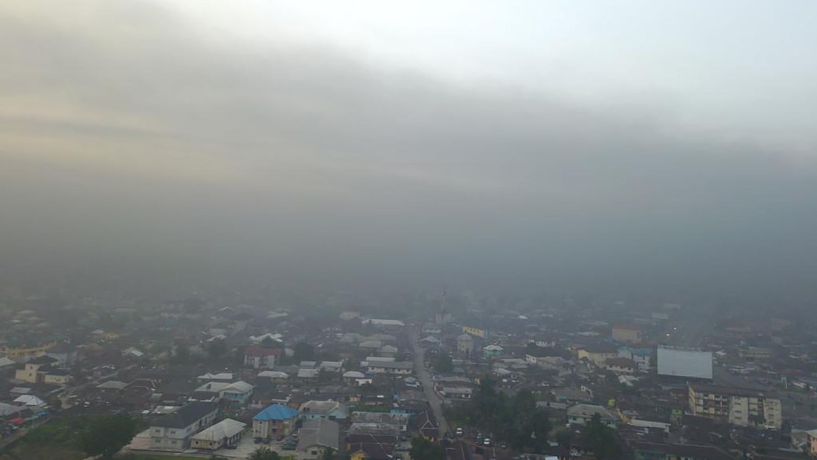 The skyline of Port Harcourt, in southeast Nigeria. 