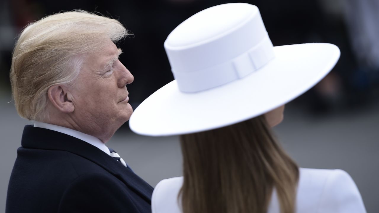 Melania Trump -- French state dinner 1