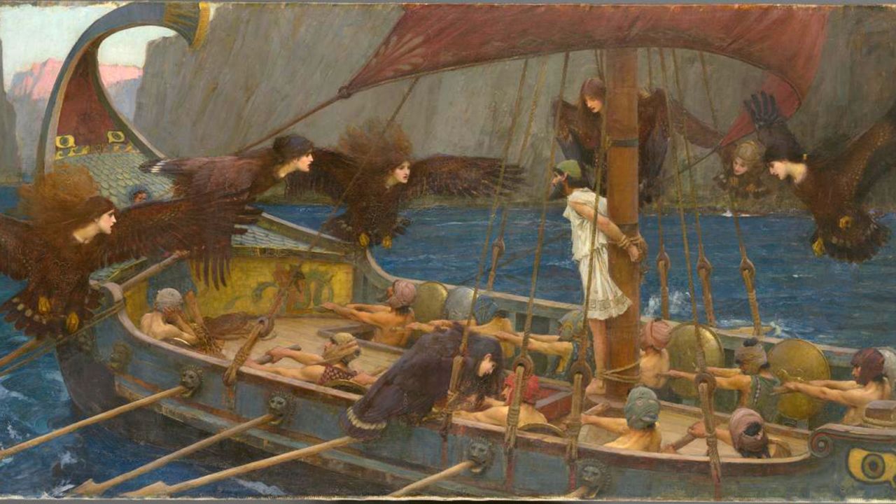 <strong>Angry birds: </strong>This 1891 work, also titled "Ulysses and the Sirens," by John William Waterhouse, portrays the sirens as harpy-like bird creatures.