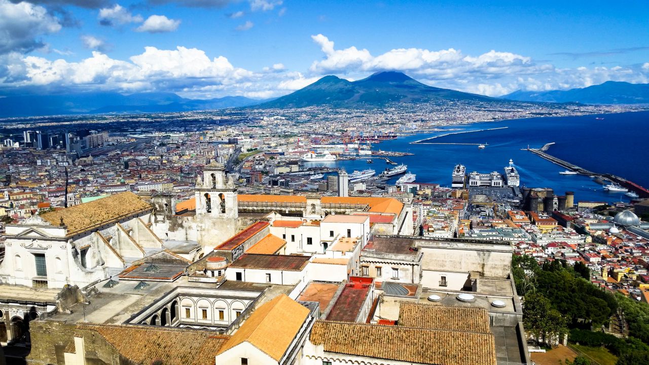 <strong>Mermaid city: </strong>Naples also lays claim to the myth. Locals say its profile from the sea is of a reclining mermaid -- the volcano Vesuvius is her head, the hill of Posillipo is her tail. 