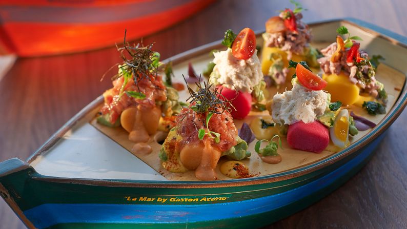 <strong>La Mar by Gastón Acurio</strong>: Acclaimed chef-restaurateur Gaston Acurio's restaurant is the perfect spot for brunch or sunset dining with views, Peruvian fusion food with a mix of Andean and Asian flavors.