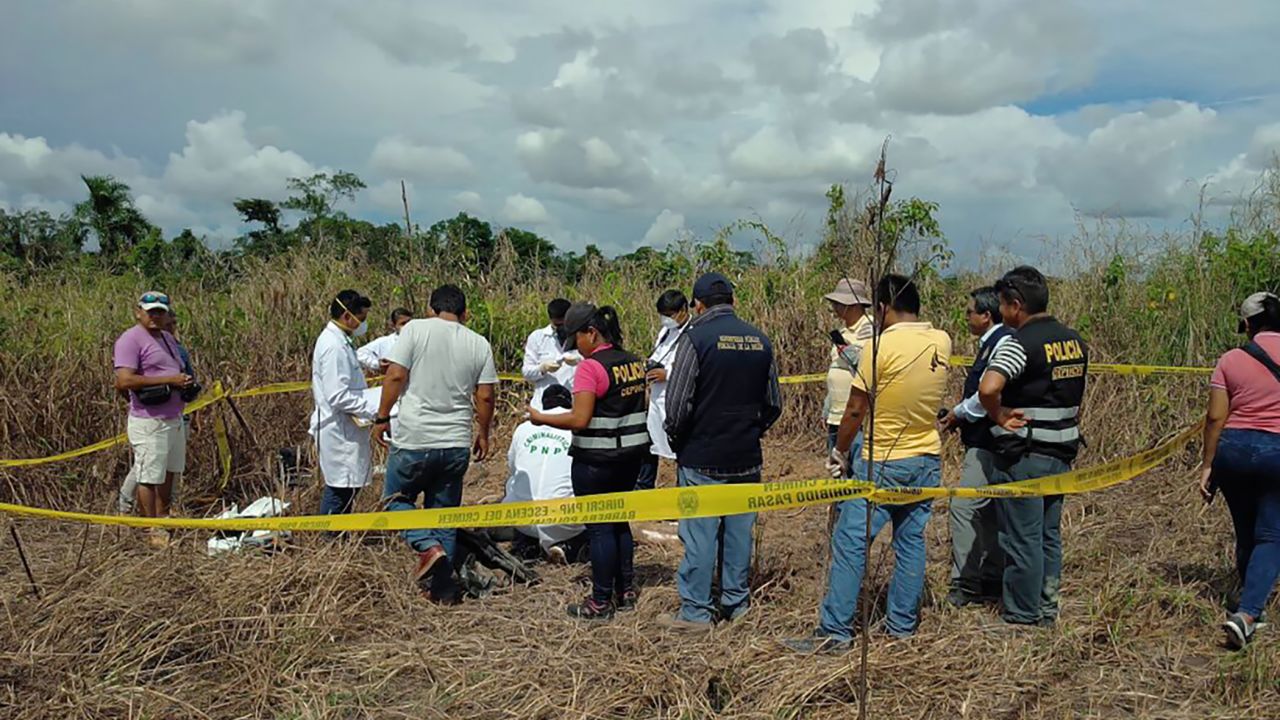 Officers unearth the body of a Canadian man who authorities say was lynched by a mob in Peru. 