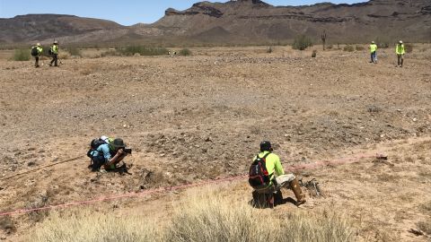 Members of the nonprofit search and rescue group Aguilas Del Desierto (Desert Eagles) searched for remains of border crossers in the Sonoran Desert in Arizona in 2017. Bodies they find are often not included in Border Patrol's official federal tally of migrant deaths in the region. 

