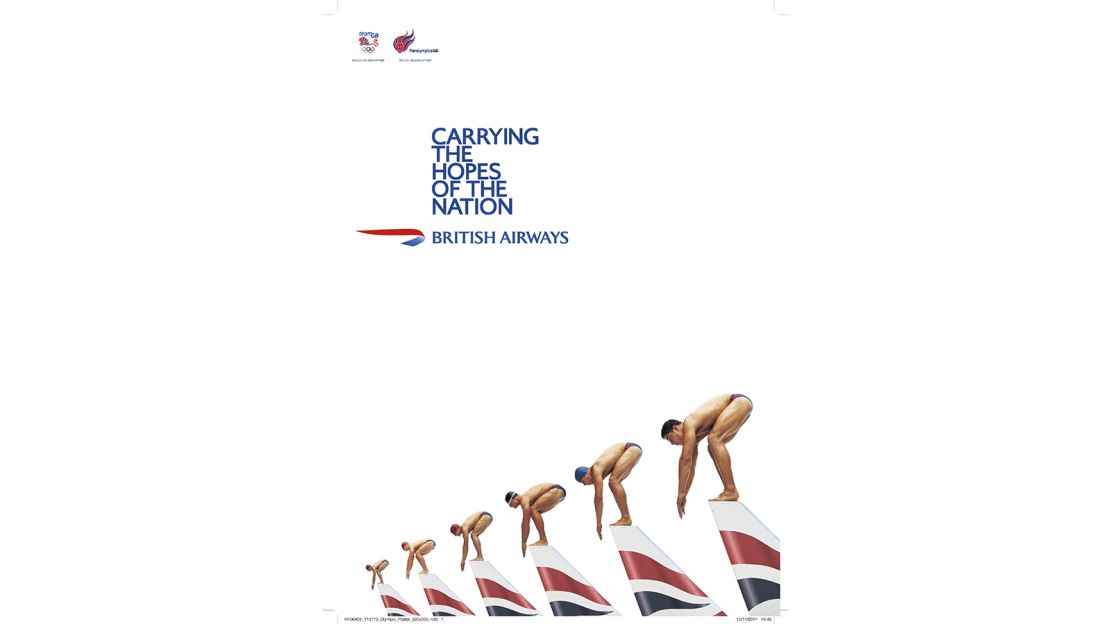 Pictured here: British Airways poster by Bartle Bogle Hegarty, 2012.