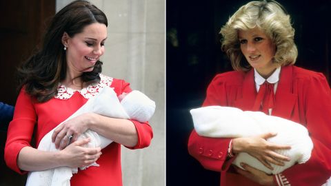 LOOK! It's like Kate planned her outfit for this day just so we could compare the two.