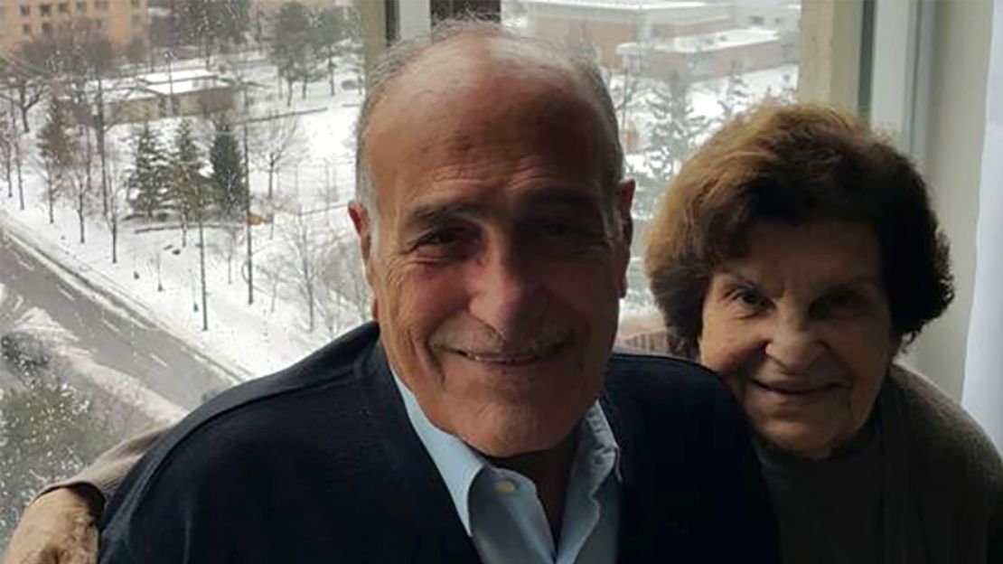 Munir Abdo Habib al-Najjar with his wife Lilian, who was not involved in Monday's incident.