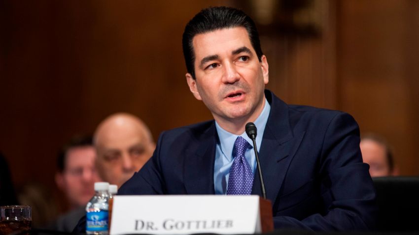 WASHINGTON, D.C. - APRIL 05: FDA Commissioner-designate Scott Gottlieb testifies during a Senate Health, Education, Labor and Pensions Committee hearing on April 5, 2017 at on Capitol Hill in Washington, D.C. (Photo by Zach Gibson/Getty Images)
