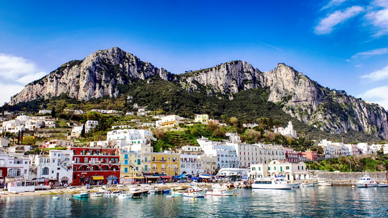 The shape of far-off Capri is said to resemble Odysseus' profile.