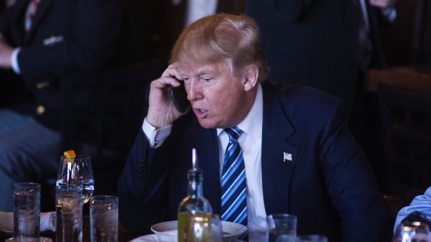 donald trump personal cell phone use