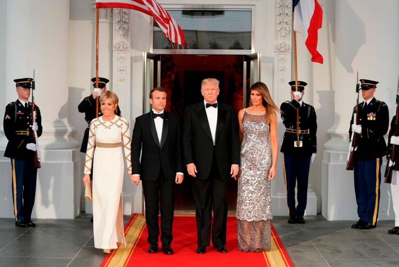 Melania trump dress for state outlet dinner