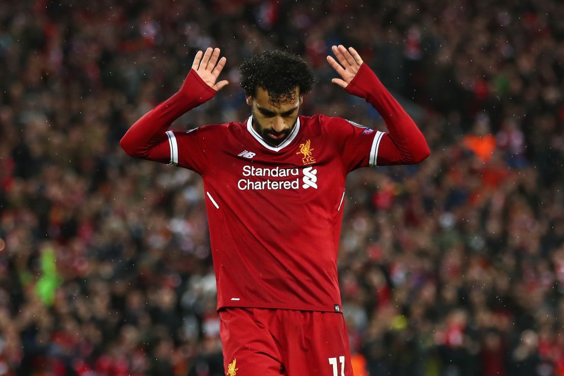 Salah apologizes to the Roma fans after opening to scoring for Liverpool.