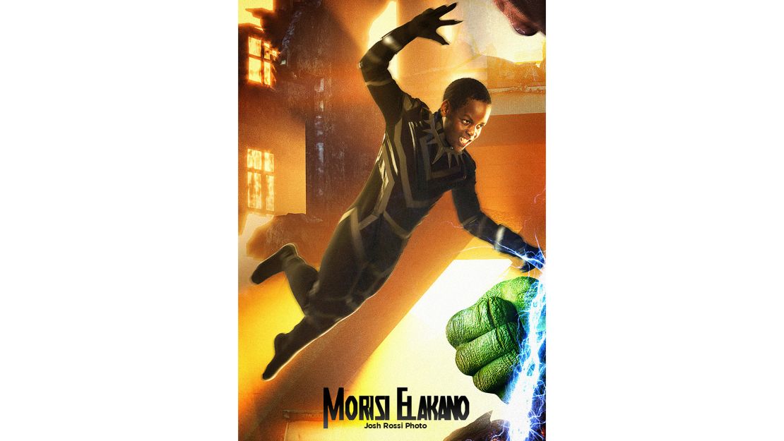 Ridiculed for his Tanzanian accent, Morisi Elakano was featured as Black Panther.