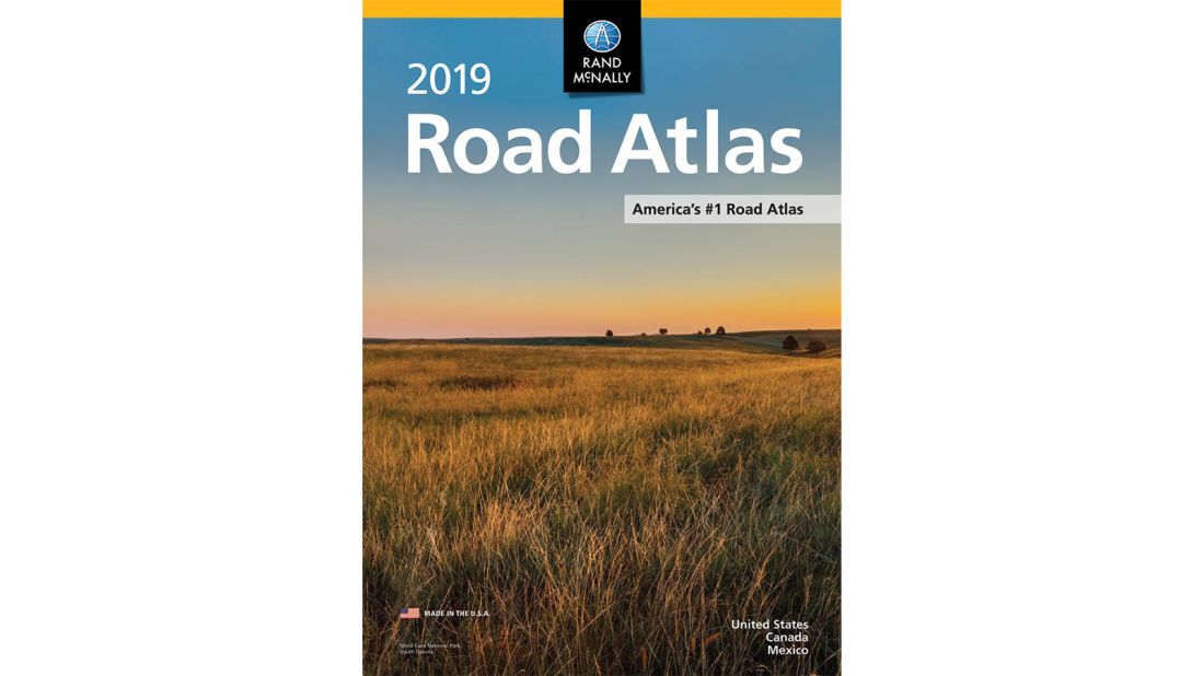 <strong>Consistency and changes</strong>: "Today, technology drives the auto industry, but amidst all of this, the old school road trip still thrives," says Sadoti. "The Road Atlas covers of today features high resolution photos of landscapes and national parks to provide plenty of visual inspiration as you plan your next adventure." <em>Pictured here: Rand McNally road atlas 2019.</em>