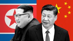 Kim Jong Un Xi Jinping split
