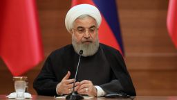 Iranian President Hassan Rouhani says he doesn't think talks with the US leader are "appropriate."
