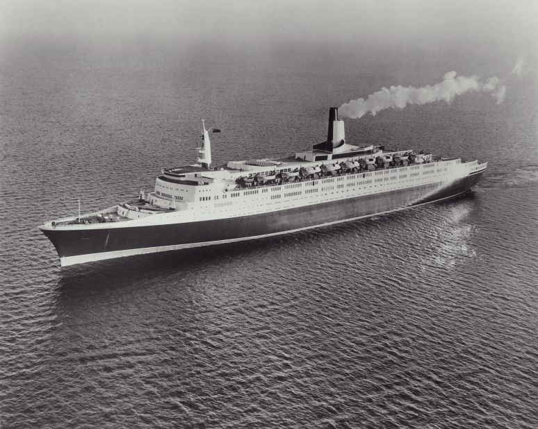 The QE2's maiden voyage was 2 May, 1969. Since then, she has carried 2.5 million passengers, covered 5.9 million miles, and completed 806 transatlantic crossings.  