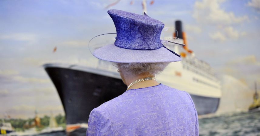 Queen Elizabeth visited Southampton to a bid a fond farewell to the liner that bears her name, before it sails off for a new life in Dubai. During her visit she unveiled a painting of QE2, as photographer here, by Isle of Wight artist Robert Lloyd. Other royals that visited the liner include Princess Diana, the Duke of Edinburgh and Prince Charles.