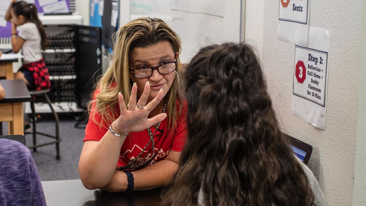 Teacher Cindi Morton doesn't believe the governor's promised pay hike can be realized.