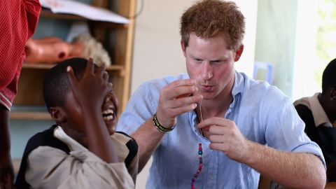 Harry "connects with (kids) in a very unique way," says Jackson. "He gets stuck in with whatever they're doing." On this occasion, the prince was visiting the Thuso Centre in Lesotho for children living with multiple disabilities. Butha-Buthe, Lesotho, December 2014.