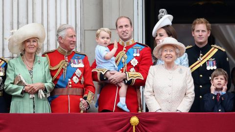 Harry (back right) watches the annual "Trooping the Colour" parade with other members of the royal family on the balcony of Buckingham Palace. "That's one of few times we see the whole royal family out on the balcony," says Jackson. "It's great to capture these relaxed moments." London, UK, June 2015.