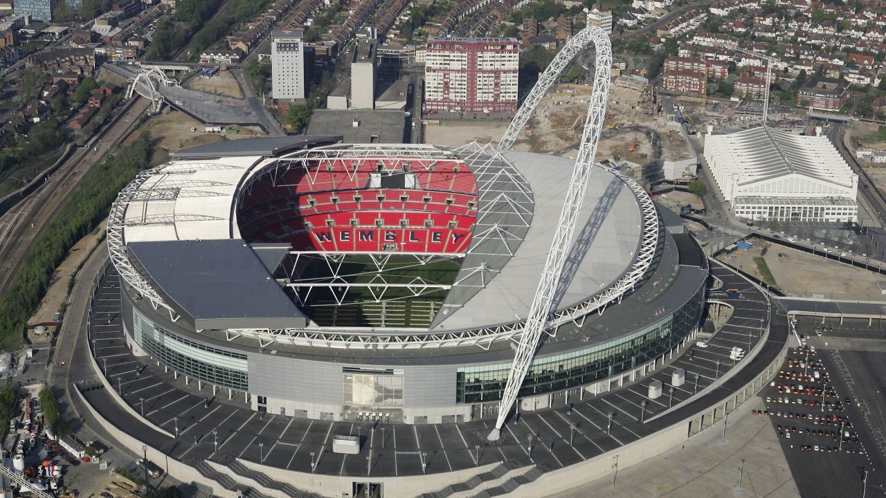 Wembley Stadium hosts England's international matches as well as other major fixtures.