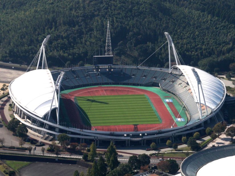 <strong>What: </strong>Kumamoto Stadium<br /><strong>Capacity:</strong> 32,228<br /><strong>Where:</strong> Kumamoto City, Kumamoto Prefecture<br /><strong>Matches:</strong> France vs Tonga; Wales vs Uruguay 