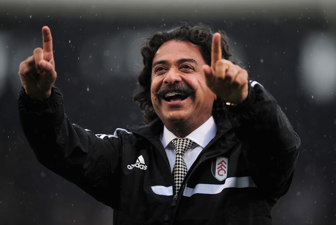 Shahid Khan owns soccer club Fulham, which is seeking promotion to the English Premier League.