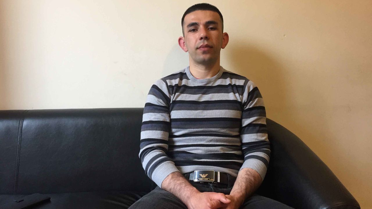 Abdul Bari sits in a refugee shelter in Manchester, where he survives on just $48 a week.