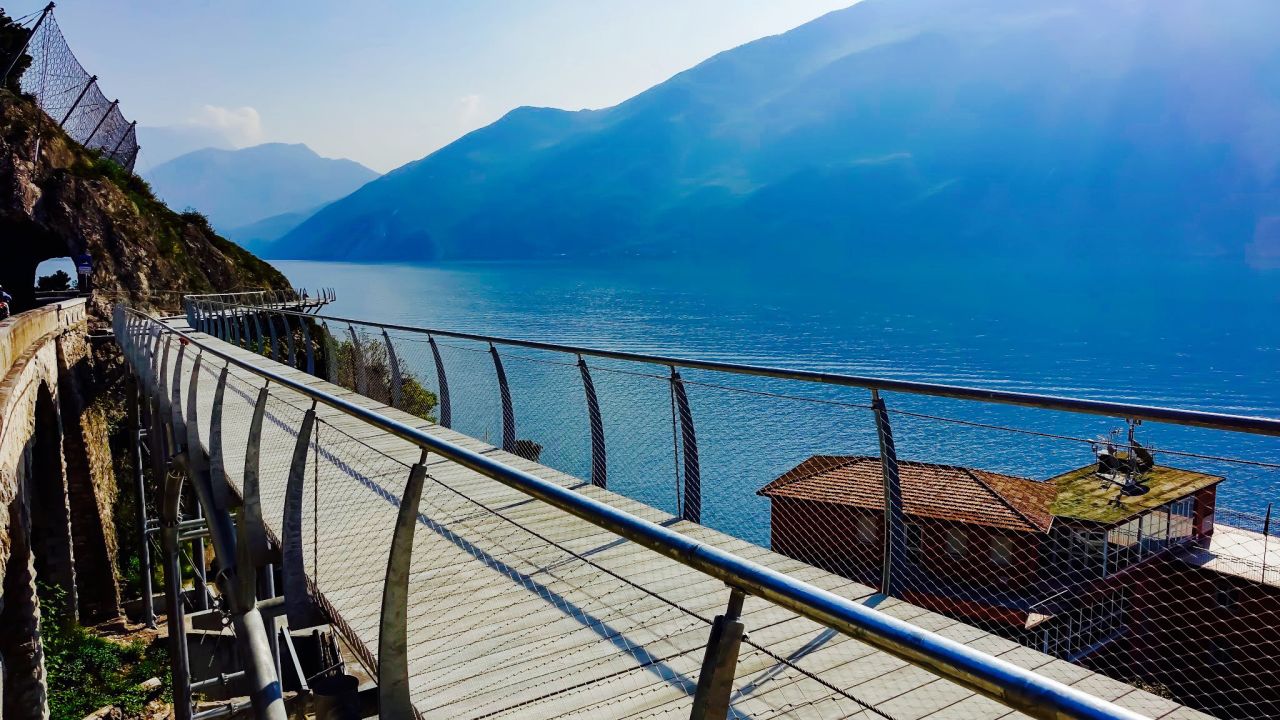 <strong>Garda By Bike: </strong>A bike path that "floats" over the water is under construction around Italy's stunning Lake Garda.