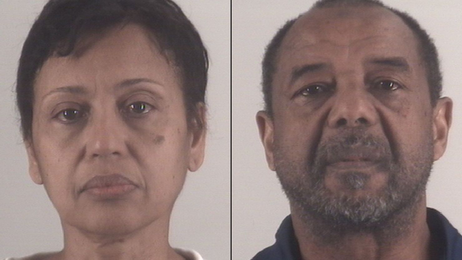 Denise Cros-Toure, left, and Mohamed Toure, right, have been sentenced to seven years each in prison.
