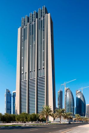 The 326-meter high Index Tower in Dubai's financial center stands at a different angle to the rest of the buildings around it, partly to reduce the amount of heat it absorbs from the sun, <a href="index.php?page=&url=https%3A%2F%2Fwww.fosterandpartners.com%2Fnews%2Farchive%2F2011%2F06%2Fthe-index-is-judged-best-tall-building-in-the-middle-east-and-africa-by-ctbuh%2F" target="_blank" target="_blank">say architects Foster + Partners</a>. On the south side, shades were installed to shelter the interiors from the sun's heat and reduce the need for mechanical cooling systems.