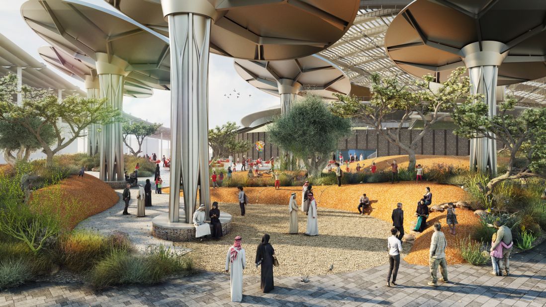 The Sustainability pavilion (which along with the Opportunity pavilion, Mobility pavilion and UAE pavilion, will remain after Expo 2020) was designed by Grimshaw Architects, who <a href="https://cnn.com/style/article/dubai-architects-industry-change/index.html" target="_blank">told CNN in 2018</a> it aims to create a net-zero energy building.