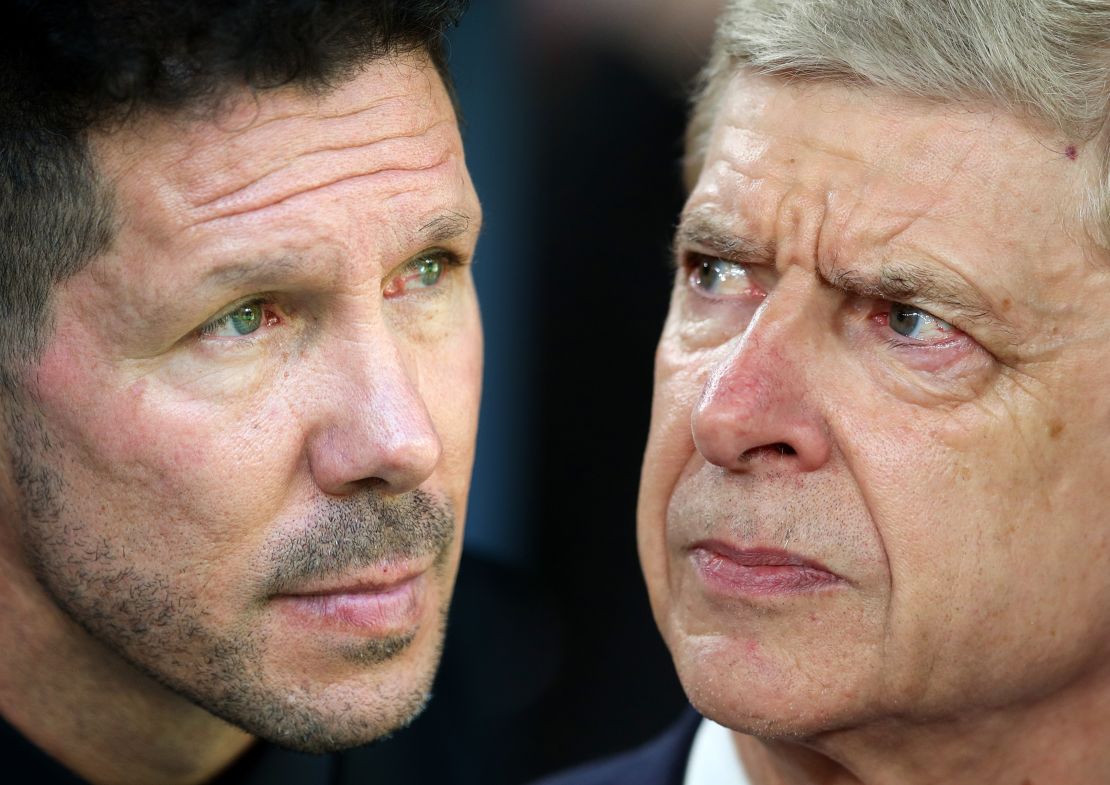 Simeone was sent off, while Wenger's last European game at the Emirates proved anti-climatic.