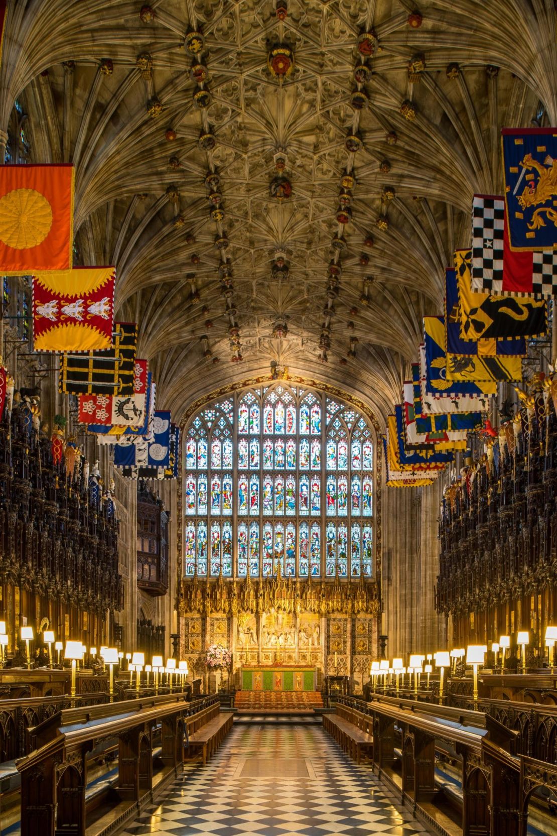 A view of the quire at St George's Chapel.
