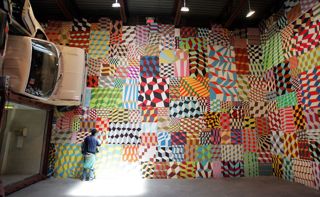 Street art installation by Barry McGee in 2005.