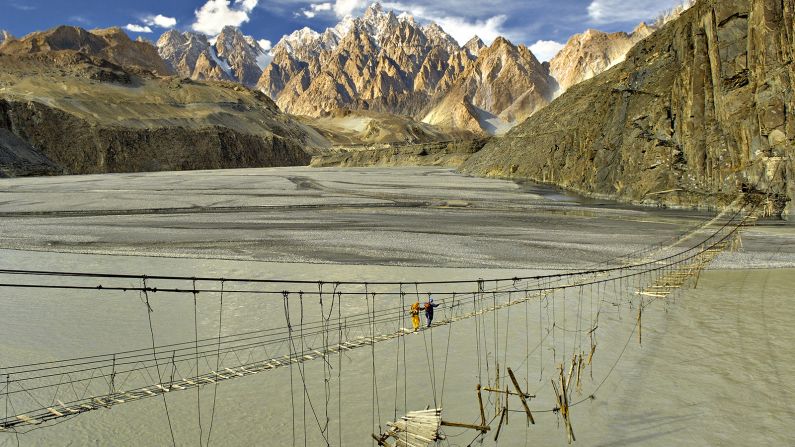 <strong>Hunza Bridge:</strong> Pakistan was named the top adventure travel destination for 2018 by the British Backpacker Society. 