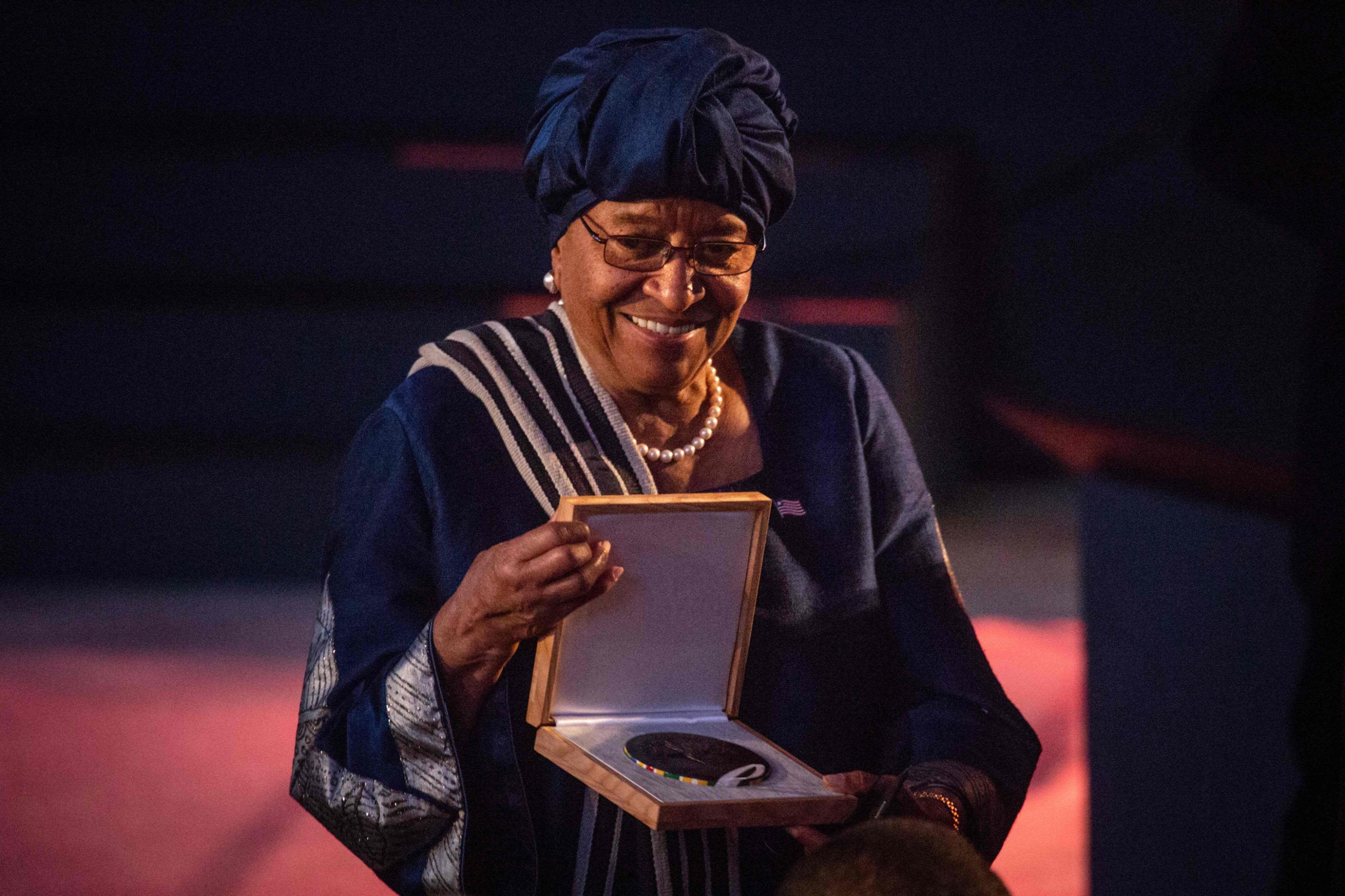 Liberian ex-President Ellen Johnson Sirleaf dedicates $5M prize to