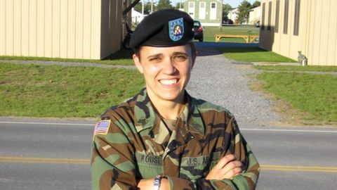 Kristen Rouse at Fort Drum in New York in 2005