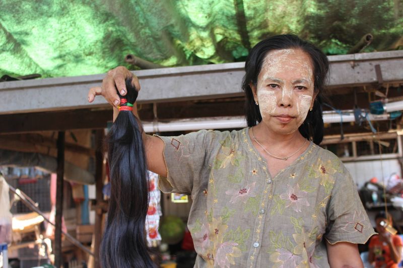 Hair wig shop in yangon