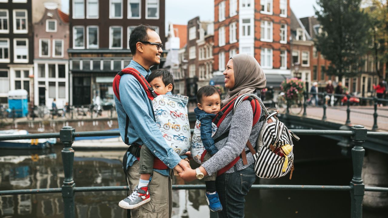 Silvia Falcomer with Flytographer snapped pictures of this family in Amsterdam.