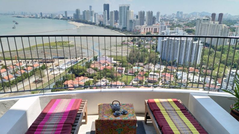 <strong>City spots: </strong>There are a range of properties available on Naturistbnb. This stunning view is available from a private queen bed room in George Town, Pulau Pinang, Malaysia.