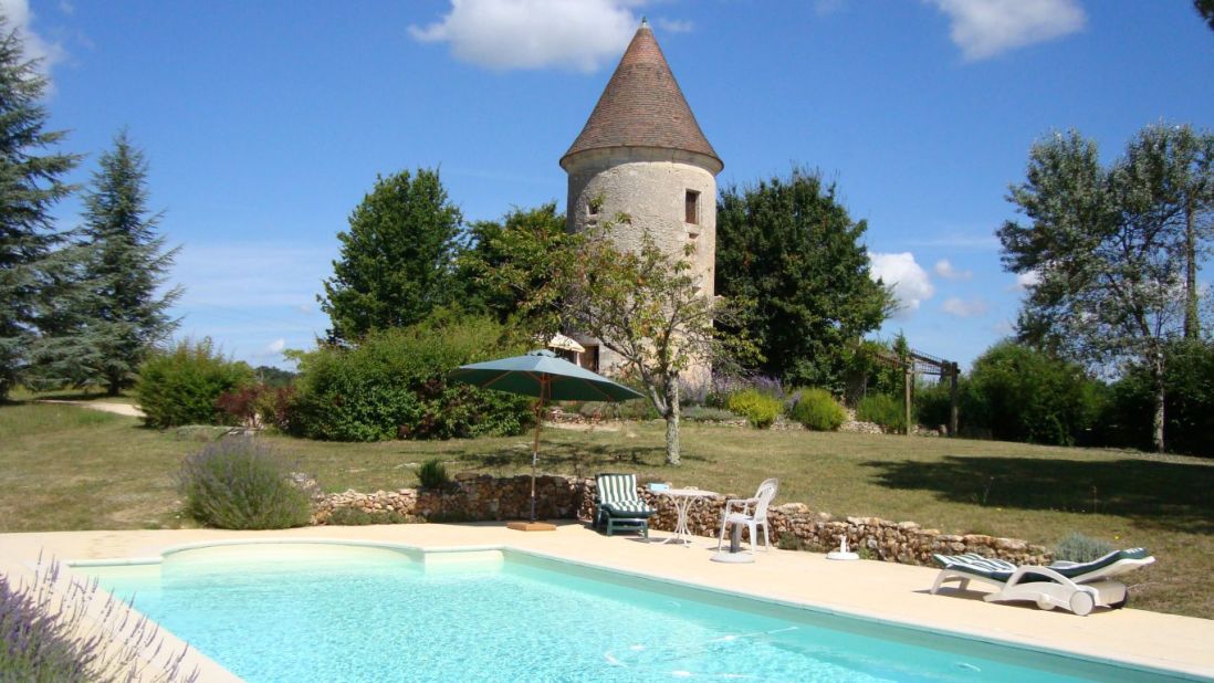 <strong>Castle life: </strong>In Dordogne, France, guests can sleep in this 16th century tower, complete with a pool. The host says the castle is in a private location, perfect for a clothing-optional stay. 