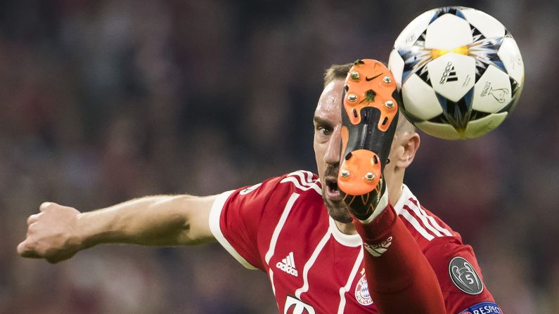 Bayern Munich's Franck Ribery controls the ball during a Champions League match against Real Madrid on Wednesday, April 25. 