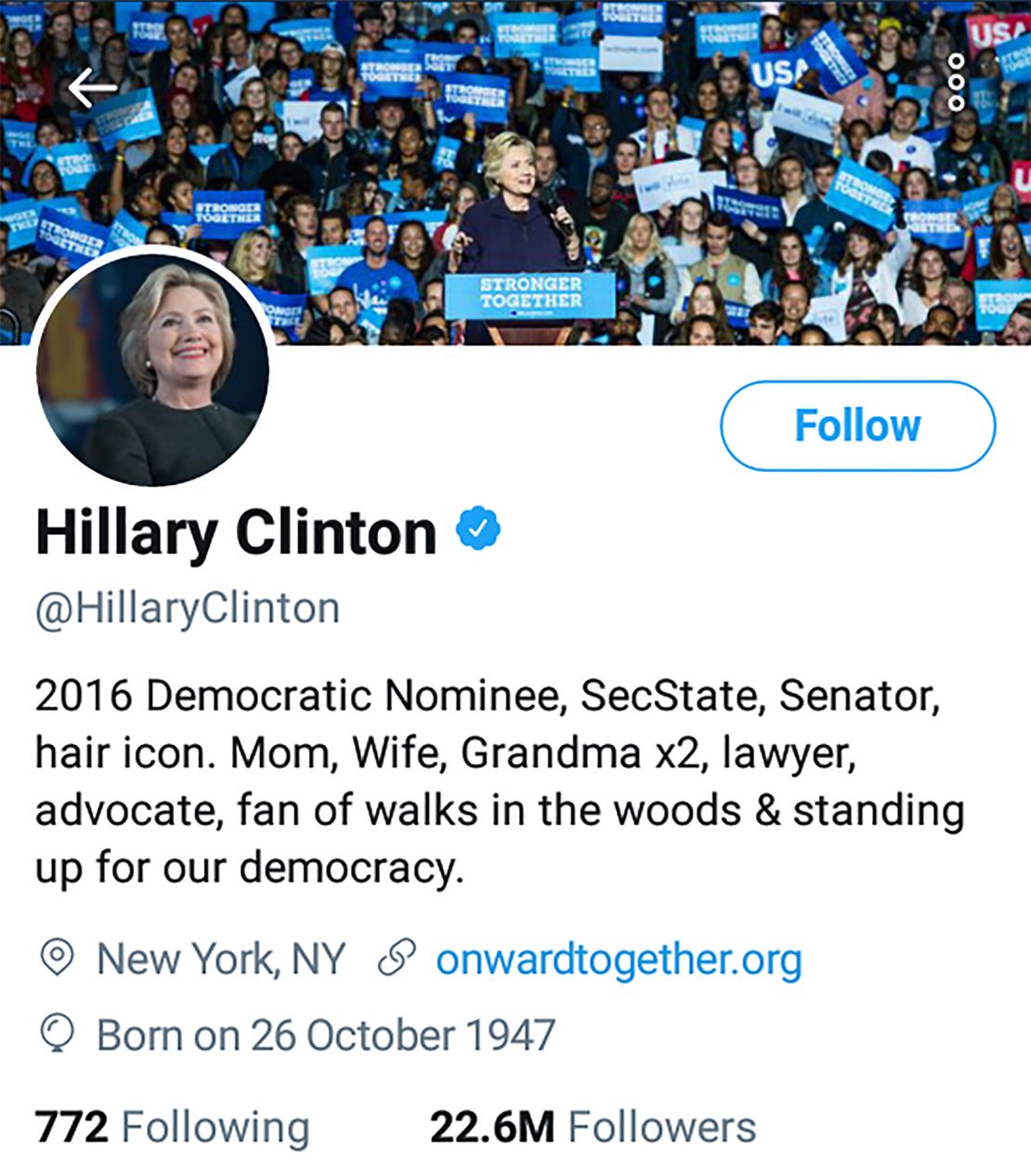 Hillary's bio